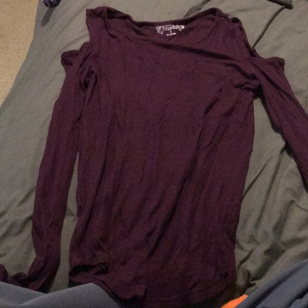 MUDD open shoulder long sleeve